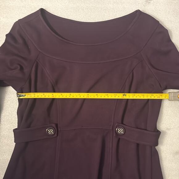 A Pea in a Pod Women’s Purple Midi Maternity Dress M Comfy Cozycore Classic - Picture 7 of 12